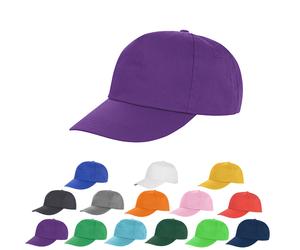 RH80 Result Headwear Houston 5-Panel Kappe Stirnverstärkung ohne Mittelnaht Aqua One Size
