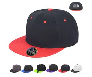 RH82 Result Headwear Bronx Zweifarbige Kappe Heather Grey One Size