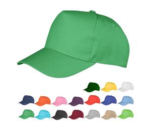 RH84 Result Headwear Boston 5-Panel Kappe Stirnverstärkung ohne Mittelnaht Orange One Size