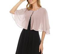 Rheane Damen Pailletten, Rouge Mode-Schal, Blush, One Size