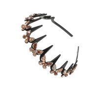 Rhinestone Headband - Wavy Butterfly Comb, Elegant Hair Accessory