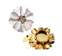 Rhinestone Knopfabdeckungen - Blumenförmige Dekoration - Knopfabdeckungen Manschettenknöpfe für Damen,für Jeans Nähstoff Bluse ung ungsstücke Hemd