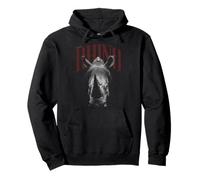 Rhino Hip Hop Y2K Vintage Nashorn Edgy Urban Streetwear Pullover Hoodie
