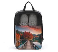 Rhizophora Apiculata Schuhtasche, Reise-Schuh-Organizer, wasserabweisend, Schuhbeutel mit Reißverschluss, Sneaker, Staubbeutel, grau, Einheitsgröße, modern, grau, Einheitsgröße, Modern