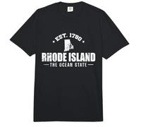 Rhode Island East 1790 The Ocean State Vereinigte Staaten Comfort Colors Adult Heavyweight T-Shirt