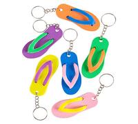 Rhode Island Novelty Flip-Flop-Schlüsselanhänger, 6,3 cm, 12 Stück pro Bestellung, verschiedene Farben
