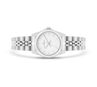 Rhodenwald & Söhne Damen Uhr analog Quarzwerk mit Edelstahl Armband Silber 10010482