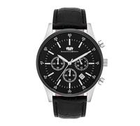 Rhodenwald Söhne Armband-Uhr Goodwill silber / schwarz Echtleder schwarz