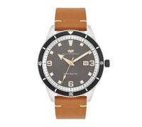 Rhodenwald & Söhne Quarzuhr Vintage II aus Echtleder in Silber 42,0 mm Herren