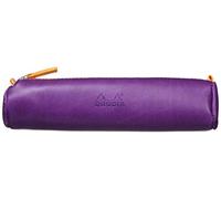 Rhodiarama rundes Schlampermäppchen 21,5xØ5cm aus Kunstleder - Violett 318990C - lila 318990C