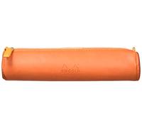 Rhodia rundes Schlampermäppchen 21,5xØ5 cm Kunstleder Reißverschluss Griffplatte Tangerine 318994C