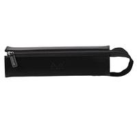 Rhodia 319012C - Schlampermäppchen Rhodiarama, rechteckig 23x5x5 cm, flache Öffnung, langer Reißverschluss, praktisch und elegant aus Kunstleder Schwarz, 1 Stück