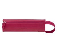 Rhodia 319022C - Schlampermäppchen Rhodiarama, rechteckig 23x5x5 cm, flache Öffnung, langer Reißverschluss, praktisch und elegant aus Kunstleder Erdbeer, 1 Stück