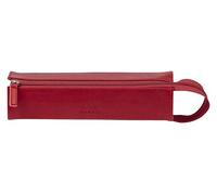 Rhodia 319023C - Schlampermäppchen Rhodiarama, rechteckig 23x5x5 cm, flache Öffnung, langer Reißverschluss, praktisch und elegant aus Kunstleder Rot, 1 Stück