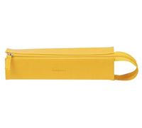 Rhodia 319026C - Schlampermäppchen Rhodiarama, rechteckig 23x5x5 cm, flache Öffnung, langer Reißverschluss, praktisch und elegant aus Kunstleder, Gelb, 1 Stück