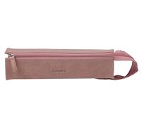 Rhodia 319029C - Schlampermäppchen Rhodiarama, rechteckig 23x5x5 cm, flache Öffnung, langer Reißverschluss, praktisch und elegant aus Kunstleder Roseholz, 1 Stück