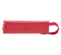 Rhodia 319037C - Schlampermäppchen Rhodiarama, rechteckig 23x5x5 cm, flache Öffnung, langer Reißverschluss, praktisch und elegant aus Kunstleder Korallenrot, 1 Stück