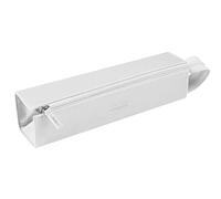 Rhodia 319042C - Stabiles Schlampermäppchen / Hartschalenmäppchen rechteckig 23x5x5 cm, 1 Stück, Weiß