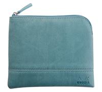 Rhodiarama Etui aus Kunstleder mit Reißverschluss, 11x17 cm - Wassergrün 116535C - grün 116535C