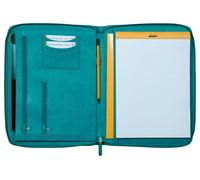 Rhodiarama Konferenzmappe, großes Modell 25,5x34 cm, für Block A4 - Pfaugrün 168119C - grün 168119C
