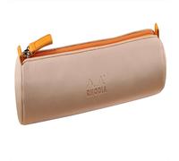 Rhodia rundes Schlampermäppchen Rhodiarama 21,5xØ5 cm Kunstleder – Hauch von Rosa 319003C