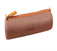 Rhodia rundes Schlampermäppchen Rhodiarama 21,5xØ5cm Kunstleder Rosenholz 319002C