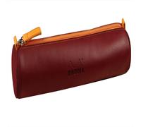 Rhodia Schlampermäppchen Rhodiarama rund 21,5xØ5 cm Kunstleder Weinrot 319000C