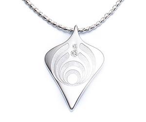 Rhombus Raute der Macht Magnetschmuck Set mit Kette hochwertig geschliffene Swarovski Kristalle handveredelte Unikate Energetix 4you 3028
