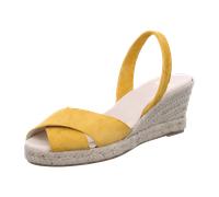 Ria Menorca 22950 Plataforma Berlin - Damen Schuhe Sandaletten - Ante-Denim für Damen, gelb, Größe 38 EU