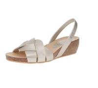 Ria Menorca 33200-40349 - Damen Schuhe Sandaletten - Metalgrain-Pearl, Größe:38 EU