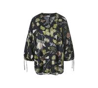 RIANI - Bluse deep blue patterned - Gr. - 36