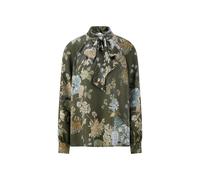 Riani Blusenshirt mit Blumenmuster in Dunkelgrün, Größe 38
