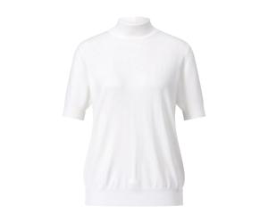 Riani - Kurzarm-Pullover mit Stehkragen - Größe 40 - weiß