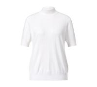 Riani - Kurzarm-Pullover mit Stehkragen - Größe 42 - weiß