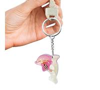 Rianpesn Delfin-Schlüsselanhänger für Kinder | Tragbare Schlüsselanhänger mit Meerestier-Delphin-Anhänger - Harz- -Tier-Schlüsselanhänger, verschleißfester Ozean-Delfin-Anhänger, Schlüsselanhänger