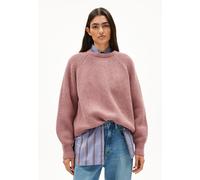 RIB KNIT SWEATER | Pullover aus Bio-Woll Mix - lila (M)