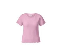 Kurzarmshirt RICHROYAL, Damen, Gr. L, soft orchid, Single Jersey, Obermaterial: 71% Viskose, 25% Polyester, 4% Elasthan, figurbetont normal, tiefer Rundhals, eingesetzt,Ärmel ohne Ärmelschlitz gewellt