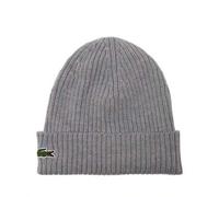 Ribbed Wool Women Beanie Hat Grey