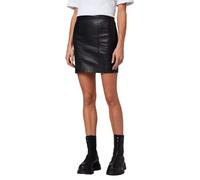 Minirock RICANO "Lederrock 1265 Skirt", Damen, Gr. XL, schwarz, Obermaterial: 100% Lammnappaleder LANA., schmal, Röcke Minirock, Handgefertigt aus echtem Leder (98033757-XL) schwarz