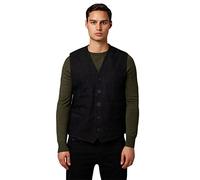 RICANO 321, Herren Lederweste/Trachtenweste aus echtem Leder (Wildleder:Schwarz,Braun,Mittelbraun - Glattleder:Schwarz) (Schwarz - Wildleder, 3x_l)