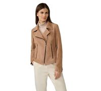 RICANO Abby - Damen Lederjacke aus 100% echtem Lamm-Veloursleder in Beige