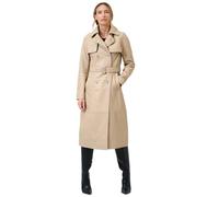 RICANO Damen Leder Trenchcoat Darcy - Eleganz in jeder Faser (DE/NL/SE/PL, Alphanumerisch, XS, Regular, Regular, beige)