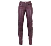 RICANO Donna - Damen Lederhose in Biker-Optik (Slim Fit/Regular Waist) - echtes (Premium) Ziegen Leder