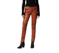 RICANO Donna - Damen Lederhose in Biker-Optik (Slim Fit/Regular Waist) - echtes (Premium) Ziegen Leder