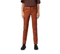 RICANO Dorin - Damen Lederhose/Lederjeans - 5-Pocket Stil (Slim Fit/Low Waist) - echtes (Premium) Lamm Leder (Cognac Braun, S)