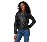 RICANO Hannah Damen Lederjacke, Lamm Nappa Echtleder (Schwarz, XL)