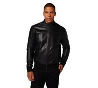 RICANO Lalo - Herren Lederjacke (Slim Fit) mit Strickeinsatz - echtes (Premium) Lamm Leder