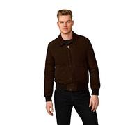 RICANO Leon - Herren Bomber-Stil Lederjacke (Regular Fit) - hochwertiges Ziegen-Velour Leder (as3, alpha, 3x_l, regular, regular, Velour-Braun)