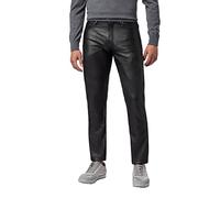 RICANO No.3 - Herren Lederhose/Lederjeans (Regular Waist/Straight Leg), echtes Lamm Leder