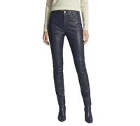 RICANO Pandora - Damen Stretch Lederhose (Slim Fit) aus echtem Lamm Leder (Premium) (DE/NL/SE/PL, Alphanumerisch, XL, Regular, Regular, Blau)